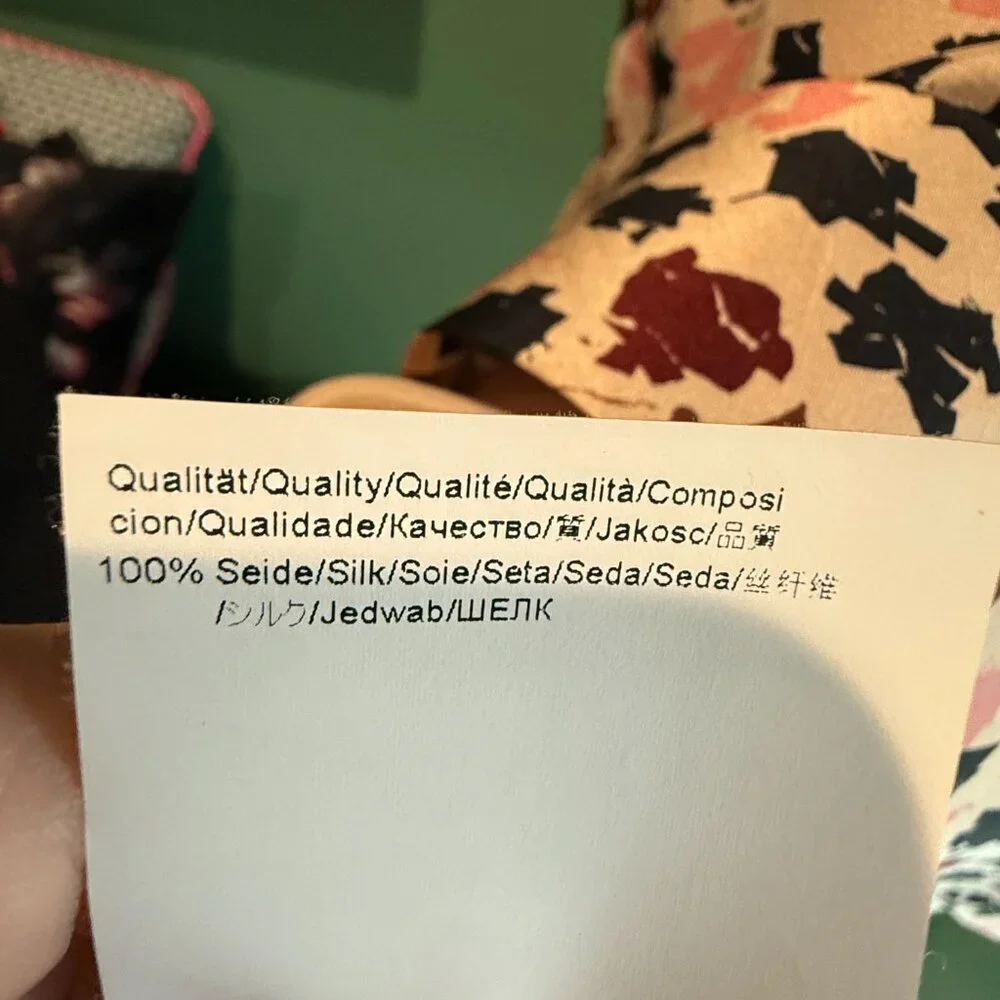 Hugo Boss Business Formal 100% Silk Dress Sz 12 - Picture 9 of 10